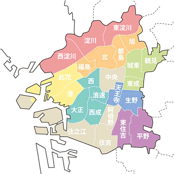 地域から探す｜各区の保育園を地図より探すことができます。